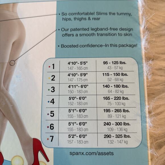 SPANX Assets By Sara Blakely Mid Thigh Shaper In Black Size 2 - Picture 4 of 5